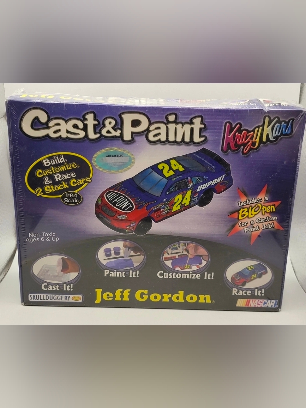 JEFF GORDON #24 Cast & Paint Krazy Kars Model Cars 1:64 NASCAR Skullduggery